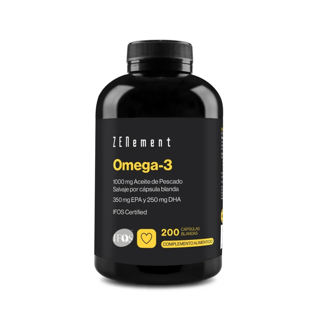 Omega-3 Zenement 1000 mg Aceite de Pescado 200 cápsulas