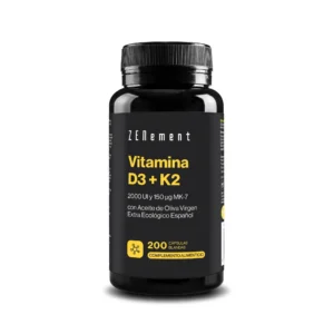 Vitamina D3 K2 Zenement 2000 UI y MK-7 200 cápsulas